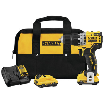 HAMMER DRILLS | Dewalt XTREME 12V MAX Brushless Lithium-Ion 3/8 in. Cordless Hammer Drill Kit (2 Ah) - DCD706F2