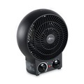Portable Heaters | Alera ALEHEFF10B 1500 Watts 8.25 in. x 4.37 in. x 9.5 in. Heater Fan - Black image number 1
