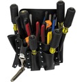 Cases and Bags | Klein Tools 5165 10-Pocket Stitched and Riveted Leather Tool Pouch with Knife Snap image number 6