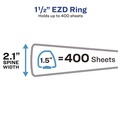 July Member-Exclusive Offer Save 10% off on One Item | Avery 79991 3 One Touch EZD Rings 1.5 in. Capacity 11 in. x 8.5 in. Heavy-Duty Non-View Binder with DuraHinge and Spine Label Holder - Black image number 1
