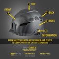 New Year New Savings! Save $25 off $150 | Klein Tools 60516 Premium KARBN Pattern Vented Class C Safety Helmet image number 8