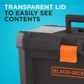 Tool Chests | Black & Decker BDST60096AEV 10-Compartment 16 in. Toolbox and Organizer image number 5