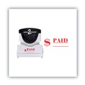  | ACCUSTAMP2 035578 1.63 in. x 0.5 in. PAID Pre-Inked Shutter Stamp - Red image number 1