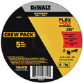 Grinding Sanding Polishing Accessories | Dewalt DWAFV845045B5 T1 FLEXVOLT Cutting Wheel 5pk 4-1/2 in. x .045 in. x 7/8 in. 5-Pack image number 0