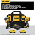 Combo Kits | Dewalt DCK248D2 20V MAX XR Brushless Lithium-Ion 1/2 in. Cordless Drill Driver and 1/4 in. Impact Driver Combo Kit with (2) Batteries image number 1