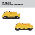 Batteries | Dewalt DCB230-2 20V MAX 3 Ah Lithium-Ion Compact Battery (2-Pack) image number 1