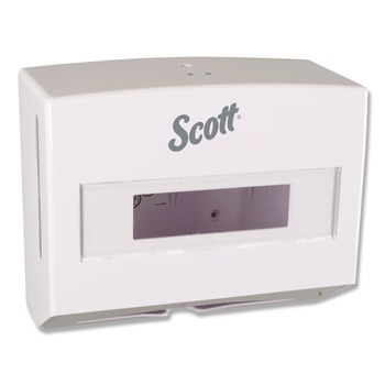 Scott 09214 Scottfold 10.75 in. x 4.75 in. x 9 in. Folded Towel Dispenser - White (1/Carton)