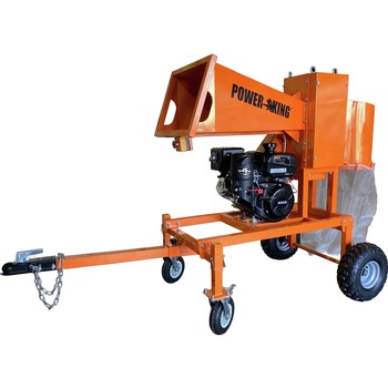 Power King PK0921-EH PowerKing KOHLER CH440 Command PRO 14HP 5 in. Wood Branch Logger with Electric Start, Battery and All-Weather Cover