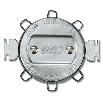 KD Tools 6 Wire SAE/Metric Spark Plug Gap Gauge with 2 Electrode Adjusting Tools - KDS166