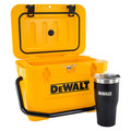 Coolers & Tumblers | Dewalt DXC1003B 10 Quart Roto-Molded Lunchbox Cooler and 30 oz. Black Tumbler Combo image number 2
