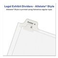 July Member-Exclusive Offer Save 10% off on One Item | Avery 82201 10-Tab "3-in 11 in. x 8.5 in. Allstate Style Preprinted Legal Exhibit Side Tab Index Dividers - White (25/Pack) image number 3