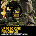 Chainsaws | Dewalt DCCS620P1 20V MAX XR Brushless Lithium-Ion Cordless Compact 12 in. Chainsaw Kit (5 Ah) image number 6