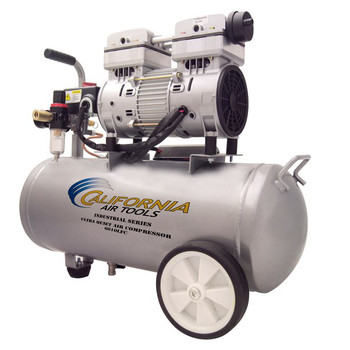 AIR COMPRESSORS | California Air Tools 6010LFC 1 HP 6 Gallon Ultra Quiet and Oil-Free Steel Tank Wheelbarrow Air Compressor