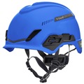 Hard Hats | MSA 10194785 V-Gard Fas-Trac III Pivot Trivent ANSI EN12492 H1 Safety Helmet - Blue image number 0