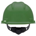 Hard Hats | MSA 475362 V-Gard Slotted Cap with Fas-Trac III Suspension - Green image number 1