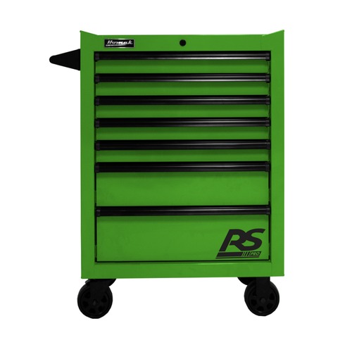 Cabinets | Homak LG04027770 RS Pro 27 in. 7-Drawer Roller Cabinet - Lime Green image number 0