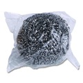 Buy 1 item, Get a Boardwalk Easy Grip Tape Measure for $5 | Boardwalk 84BWK SS 2-1/2 in. x 2-3/4 in. Stainless Steel Scrubber - Steel Gray (12/Carton) image number 2