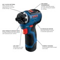  | Factory Reconditioned Bosch GSR12V-300HXB22-RT 12V Max Brushless Lithium-Ion 1/4 in. Cordless Hex Two-Speed Screwdriver Kit with 2 Batteries (2.0 Ah) image number 9