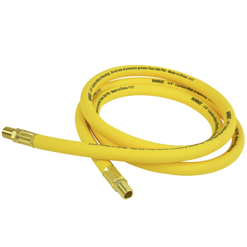 Air Hoses and Reels | Dewalt DXCM012-0209 3/8 in. x 6 ft. Premium Hybrid Lead-In Hose image number 0