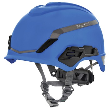MSA V-Gard H1 Fas-Trac III Pivot Novent ANSI EN397 Safety Helmet -  Blue - 10194793