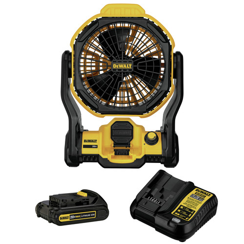 Jobsite Fans | Factory Reconditioned Dewalt DCE511C1R 20V MAX Lithium-Ion 11 in. Corded/Cordless Jobsite Fan Kit (1.5 Ah) image number 0
