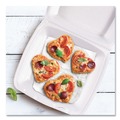  | Dart 90HTPF1R 9 in. x 9.4 in. x 3 in. Foam Hinged Performer Perforated Lid Container - White (200/Carton) image number 3