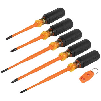 SCREWDRIVERS | Klein Tools 6-Piece 1000V Slim-Tip Insulated Screwdriver Set - 33736INS
