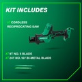 Reciprocating Saws | Metabo HPT CR18DAQ4M 18V Lithium-Ion Sub-Compact Cordless Reciprocating Saw (Tool Only) image number 1