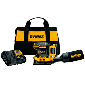 SHEET SANDERS | Dewalt 20V MAX XR Lithium-Ion Variable Speed 1/4 in. Sheet Cordless Sander Kit (2 Ah) - DCW200D1