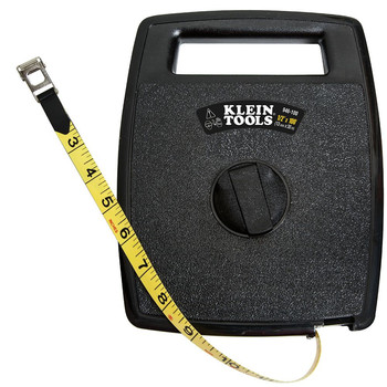 FISH TAPE AND ACCESSORIES | Klein Tools 100 ft. Woven Fiberglass Tape with Case - 946-100