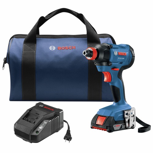  | Bosch GDX18V-1600B12 18V Freak Lithium-Ion 1/4 in. and 1/2 in. Cordless Two-In-One Bit/Socket Impact Driver Kit (2 Ah) image number 0