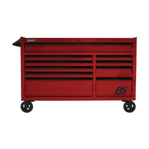 Cabinets | Homak RD04054014 RS Pro 54 in 10-Drawer Roller Cabinet with Stainless Steel Top - Red image number 0