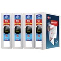 July Member-Exclusive Offer Save 10% off on One Item | Avery 79193 11 in. x 8.5 in. 3 Rings 3 in. Capacity Heavy-Duty View Binder with DuraHinge and Locking One Touch EZD Rings - White (4/Carton) image number 0