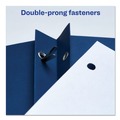 July Member-Exclusive Offer Save 10% off on One Item | Avery 47975 0.5 in. Capacity 11 in. x 8.5 in. Prong Fastener Two-Pocket Folder - Dark Blue (25/Box) image number 3