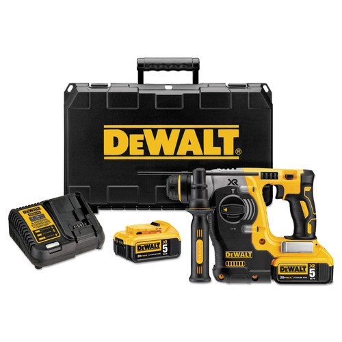 Rotary Hammers | Dewalt DCH273P2 20V MAX XR Cordless Lithium-Ion 1 in. L-Shape SDS-Plus Rotary Hammer Kit image number 0