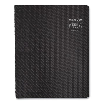 AT-A-GLANCE 11 in. x 8.25 in. 12-Month (Jan to Dec) 2026 Vertical-Column Format Contemporary Weekly/Monthly Planner - Graphite Cover - 70950X45
