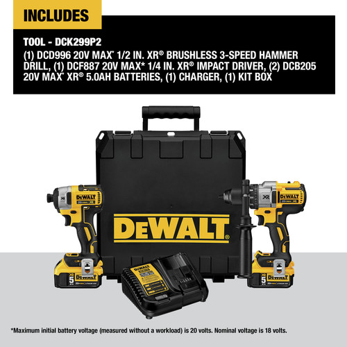 Dewalt dck299p2 shop