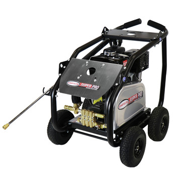 PRESSURE WASHERS AND ACCESSORIES | Simpson 4200 PSI 4 GPM Belt Drive Medium Roll Cage Professional Gas Pressure Washer with AAA Pump - 65209
