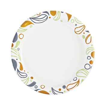 Boardwalk 6 in. Diameter Coated/Soak Proof Deerfield Printed Paper Plates - Multicolor (250/Pack, 4 Packs/Carton) - BWKDEER6PLT