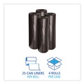  | Boardwalk H8046HKKR01 40 in. x 46 in. 45 gal. 0.6 mil Low-Density Waste Can Liners - Black (100/Carton) image number 2