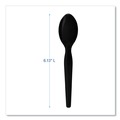 Percentage Off | Boardwalk BWKSPOONHWBLA Heavyweight Polystyrene Teaspoon Cutlery - Black (1000/Carton) image number 4