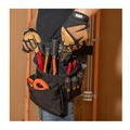 Tool Belts | Klein Tools 5701 PowerLine Series 11 in. x 6 in. x 12 in. 8 Pocket Tool Pouch - Black image number 8