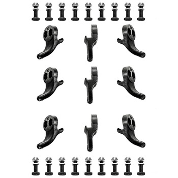 CHIPPERS AND SHREDDERS | Power King PK080308 (9-Teeth) Solid Steel Carbide Tipped Stump Grinder Teeth Full Set Replacement for PK0803V/PK0803-EH Stump Grinders