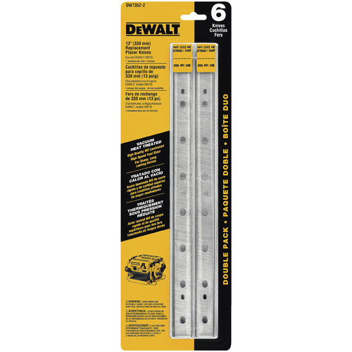 Planer Accessories | Dewalt DW7352-2 13 in. Replacement Planer Knives for DW735 (2-Pack) image number 0