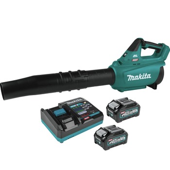 HANDHELD BLOWERS | Makita 40V max XGT Brushless Lithium-Ion Cordless Blower Kit with 2 Batteries Bundle (4 Ah) - GBU01M1-BL4040-BNDL