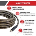 Air Hoses and Reels | Simpson MH10038QC 3/8 in. x 100 ft. 4,500 PSI Extension/Replacement Pressure Washer Monster Hose image number 2