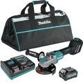 Clearance Center | Makita GAG11M1 40V Max XGT Brushless Lithium-Ion 5 in. Cordless X-LOCK AWS Angle Grinder with Electric Brake Kit (4 Ah) image number 0