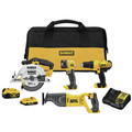 Combo Kits | Dewalt DCK445D1M1 20V MAX Lithium-Ion Cordless 4-Tool Combo Kit (2 Ah/4 Ah) image number 0