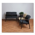 July Member-Exclusive Offer Save 10% off on One Item | Alera ALERL4319M Reception Lounge WL Series 24.21 in. x 24.8 in. x 32.67 in. Guest Chair - Black Seat/Back, Mahogany Base image number 10