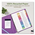 July Member-Exclusive Offer Save 10% off on One Item | Avery 11083 Ready Index 11 in. x 8.5 in. 12-Tab 1 to 12 Customizable Table of Contents Dividers with Multicolor Tabs - White (3/Pack) image number 2